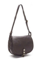 Lade das Bild in den Galerie-Viewer, BZNA Schultertasche Taina Braun Italy Designer Handtasche Ledertasche Umhängetasche - B Z N A
