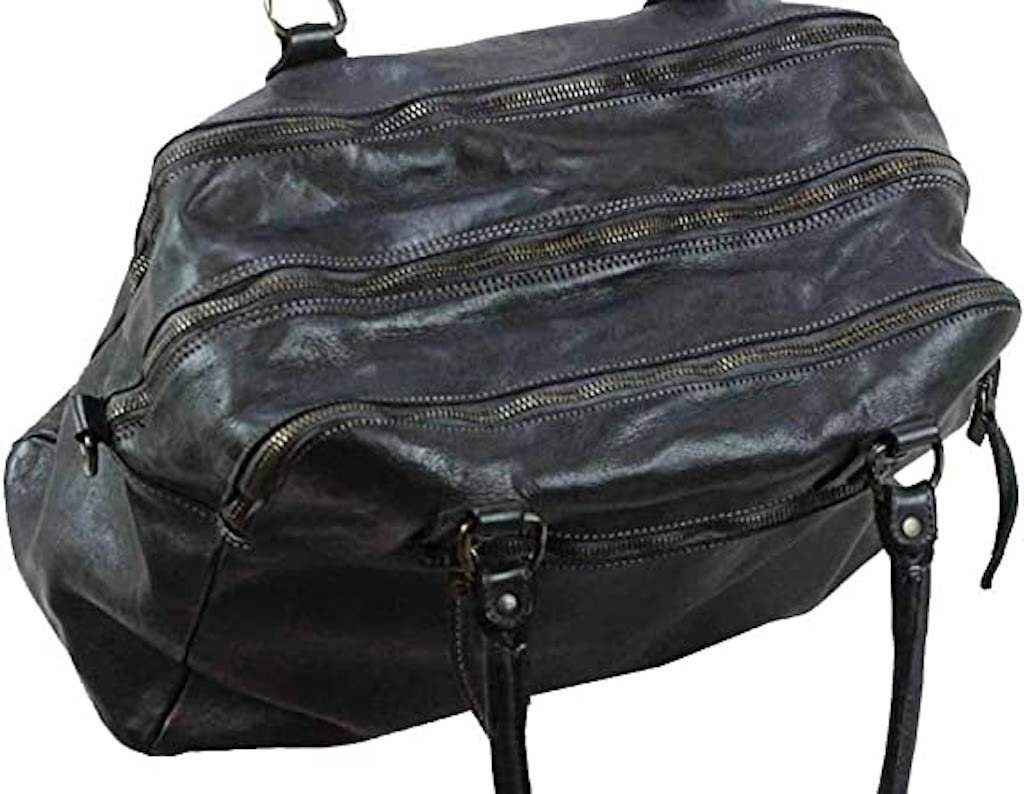 BZNA Bag Lue Schwarz Italy Designer Messenger Damen Handtasche Schultertasche Tasche Leder Shopper Neu