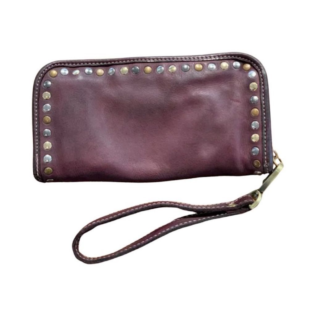 BZNA Berlin Romy Bordeaux Wallet Clutch Leather Leder Portemonnaie Geldbörse - B Z N A