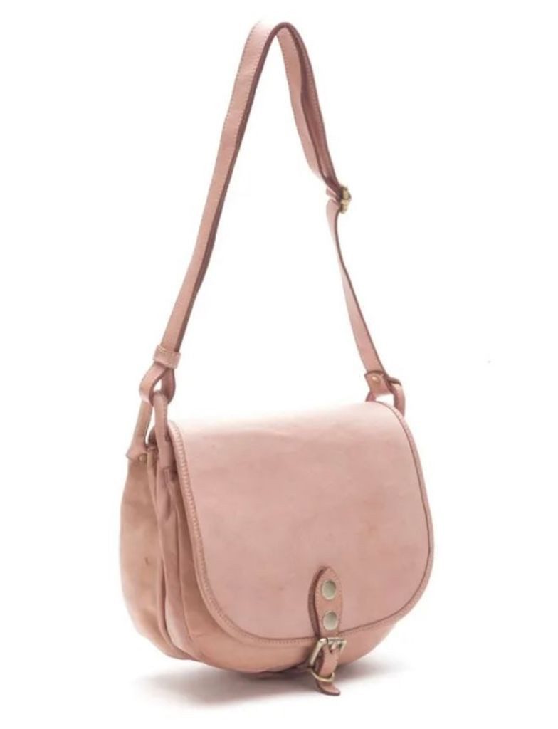 BZNA Schultertasche Taina rosa Italy Designer Handtasche Ledertasche Umhängetasche - B Z N A