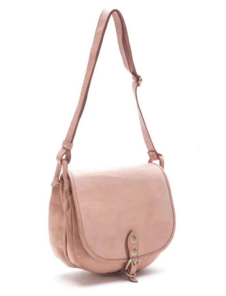 BZNA Schultertasche Taina Rosa Italy Designer Handtasche Ledertasche Umhängetasche