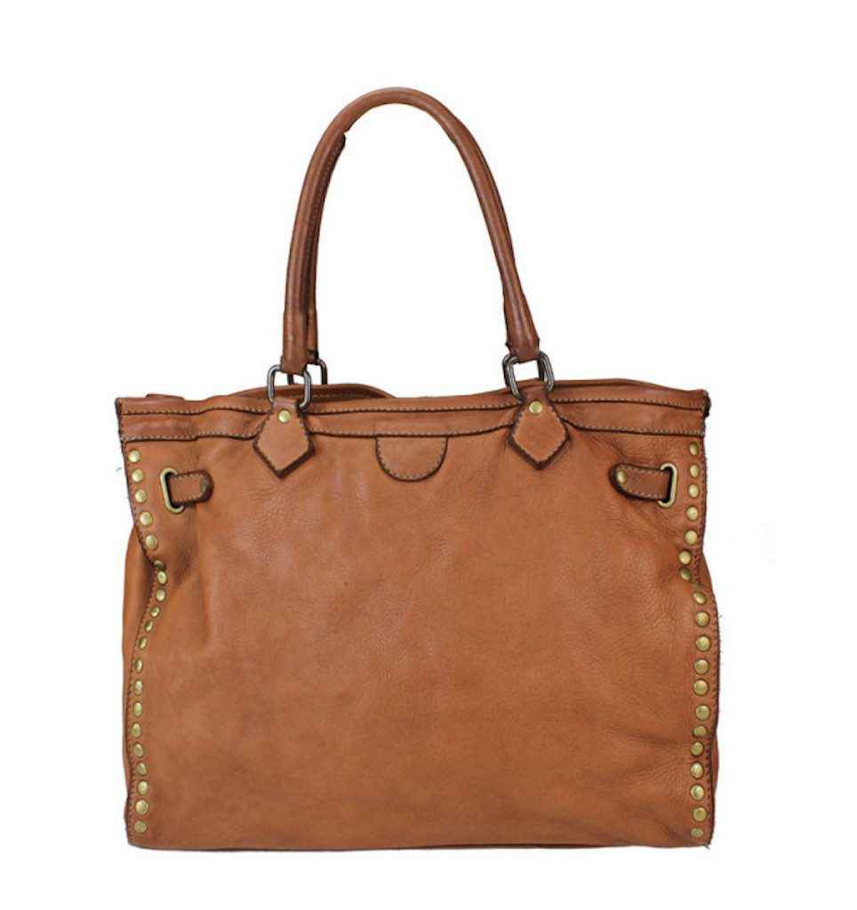 BZNA Bag Sue Cognac Italy Designer Messenger Shopper Handtasche Schultertasche Tasche