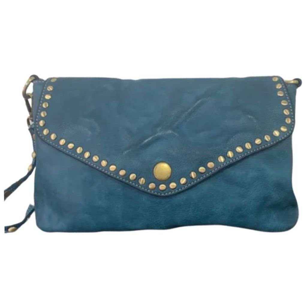 BZNA Bag Doria Petrol Clutch Italy Designer Damen Umhängetasche Schultertasche Neu