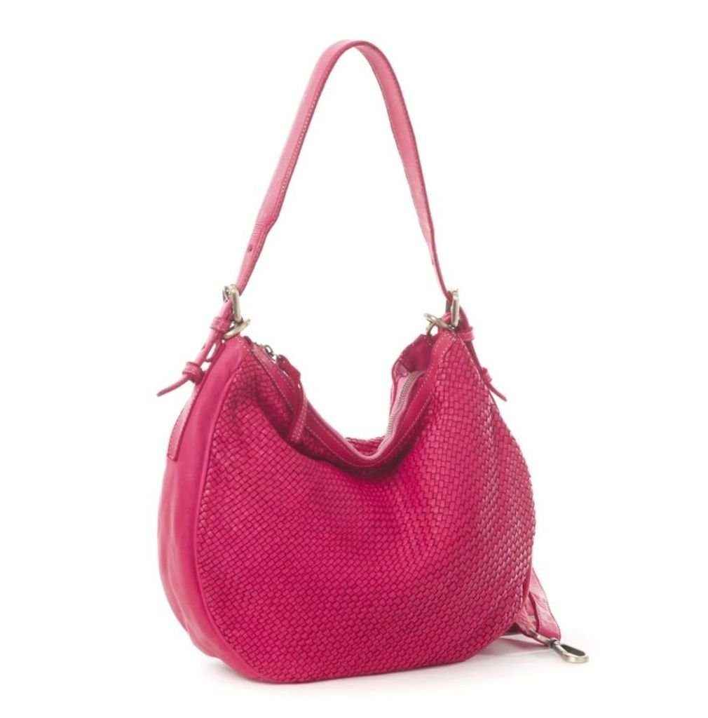 BZNA Bag Anja Pink Italy Designer Beutel Umhängetasche Damen Handtasche Leder