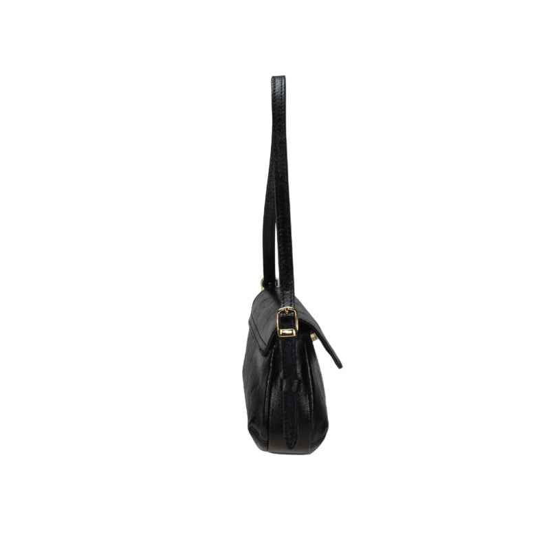 BZNA Bag İkra Ottanio Metalicca Leder Italy Damen Clutch Handtasche Schultertasche