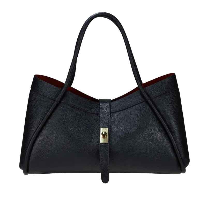BZNA Bag Funny Schwarz Leder Italy Damen Handtasche Schultertasche Tasche