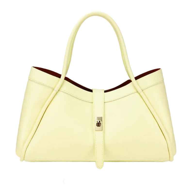 BZNA Bag Funny Gelb Leder Italy Damen Handtasche Schultertasche Tasche