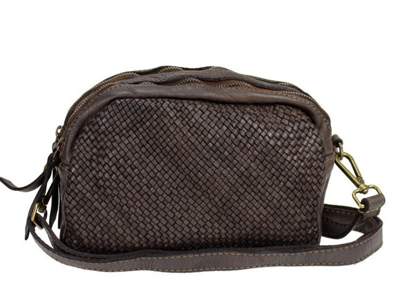 BZNA Bag Lucy Braun Italy Designer Clutch Braided Ledertasche Umhängetasche Damen Handtasche Schultertasche Tasche Leder Shopper Neu - B Z N A