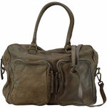 Load image into Gallery viewer, BOZANA Bag Fonda taupe Italy Designer Damen Handtasche Schultertasche Tasche Leder Shopper Neu - B Z N A
