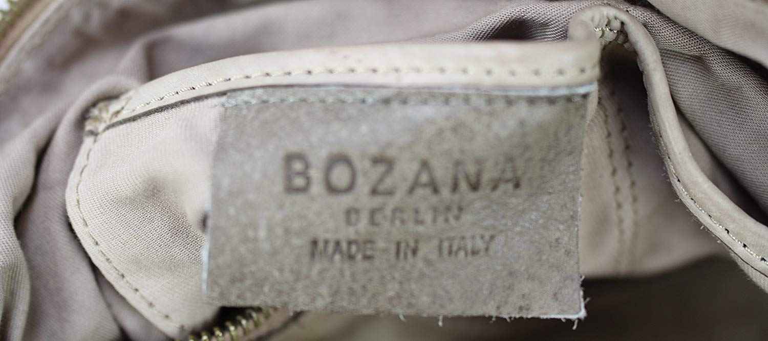 BOZANA Bag Richie beige Backpacker Designer Rucksack Damenhandtasche Schultertasche Leder Nappa sheep ItalyNeu