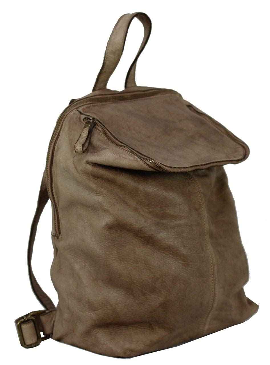BOZANA Bag Richie beige Backpacker Designer Rucksack Damenhandtasche Schultertasche Leder Nappa sheep ItalyNeu