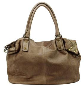 BOZANA Bag Viola beige Italy Designer Damen Handtasche Ledertasche Schultertasche Tasche Leder Shopper Neu - B Z N A