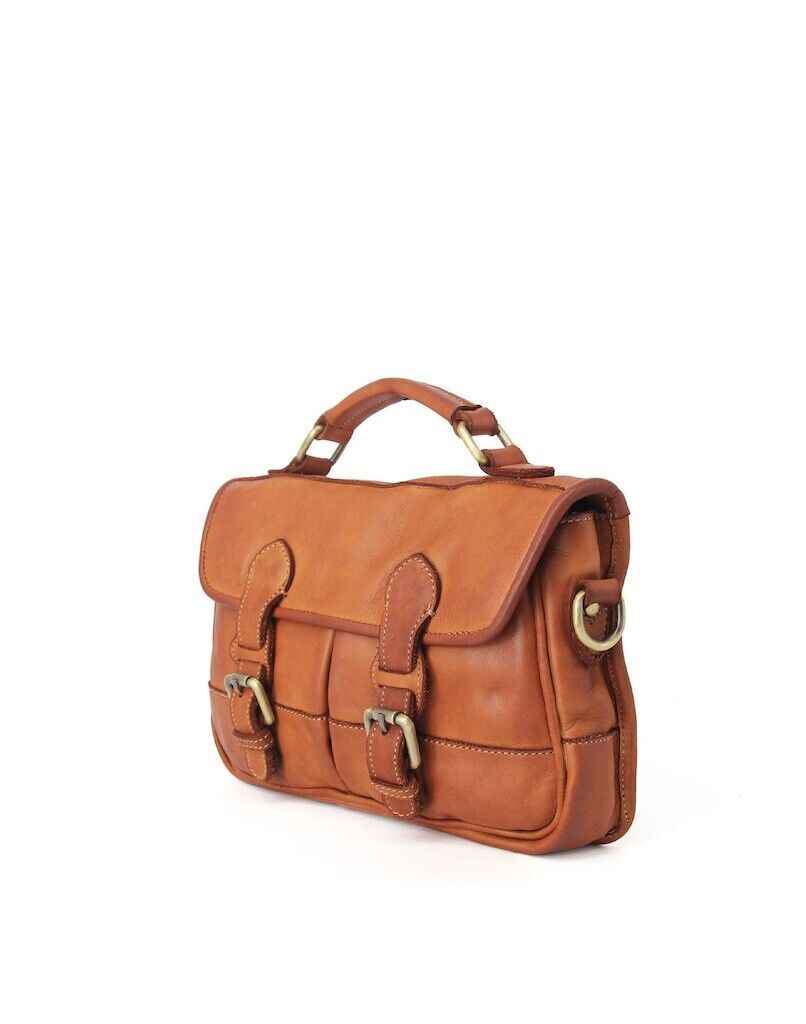 BZNA Aktentasche Enzo Braun  Business Bag Designer Ledertasche Schultertasche