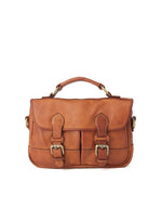 Load image into Gallery viewer, BZNA Aktentasche Enzo Cognac Business Bag Designer Ledertasche Schultertasche - B Z N A
