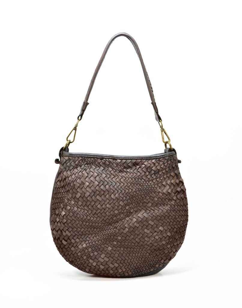 BZNA Bag Alesa Braun Italy Designer Beutel Umhängetasche Damen Handtasche Leder