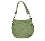 Load image into Gallery viewer, BZNA Bag Alesa Grün Italy Designer Beutel Umhängetasche Damen Handtasche Leder - B Z N A
