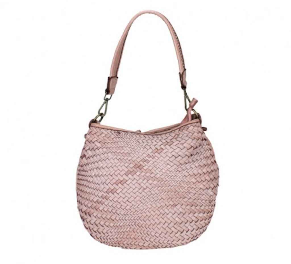 BZNA Bag Alesa Rosa Italy Designer Beutel Umhängetasche Damen Handtasche Leder