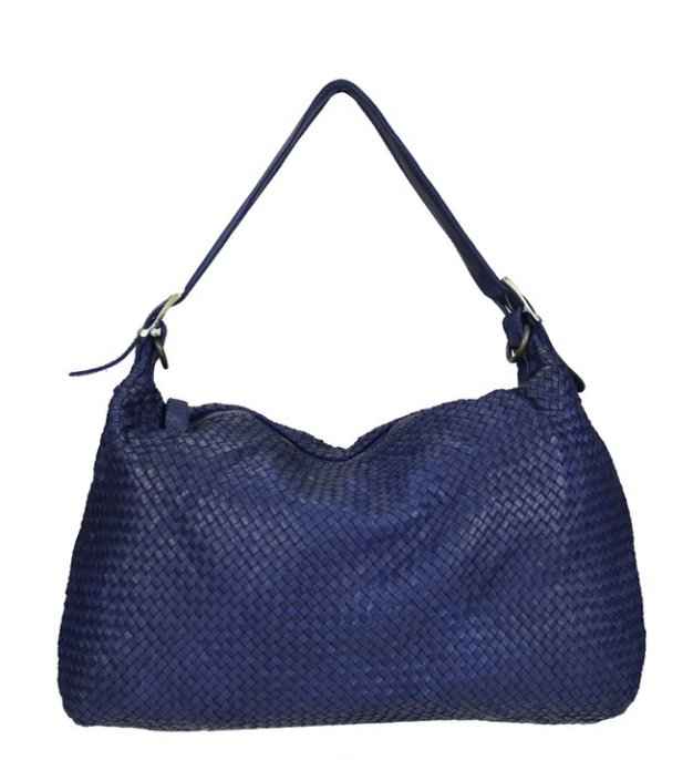 BZNA Bag Amelia Blau Italy Designer Damen Handtasche Schultertasche Tasche