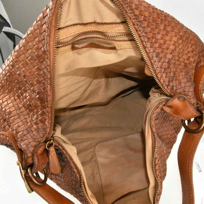BZNA Bag Amelia Cognac Italy Designer Damen Handtasche Schultertasche Tasche