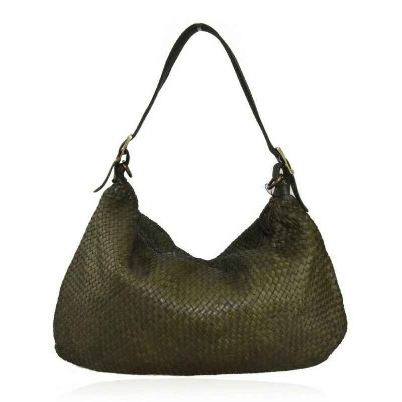 BZNA Bag Amelia Grün Italy Designer Damen Handtasche Schultertasche Tasche