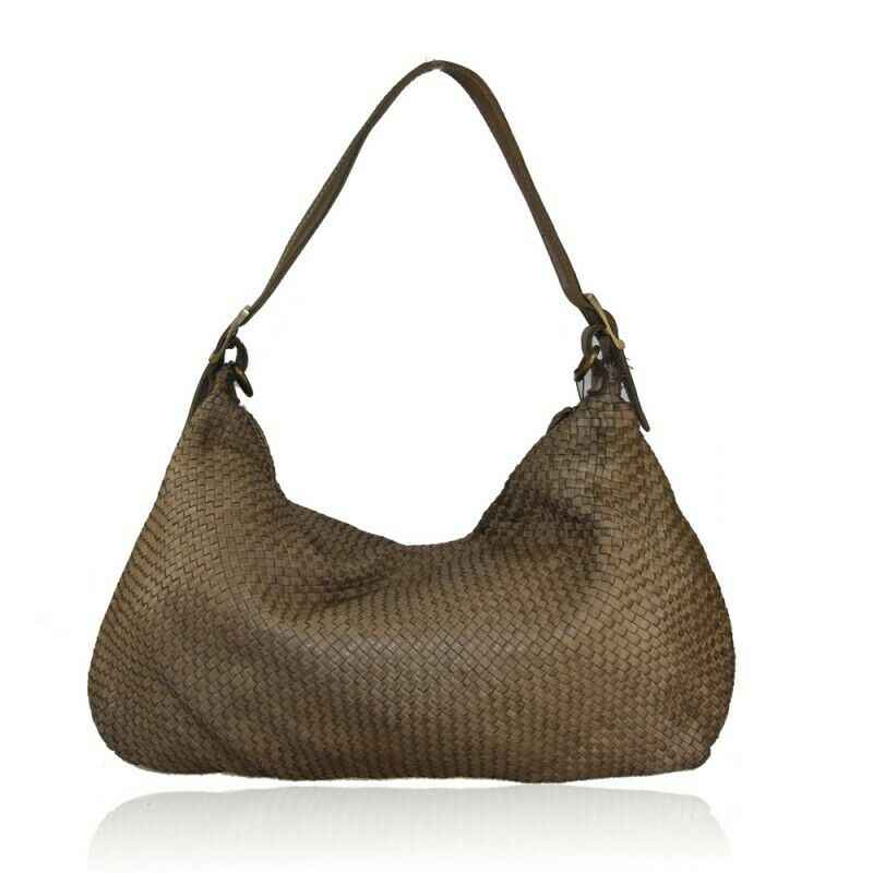 BZNA Bag Amelia Taupe Italy Designer Damen Handtasche Schultertasche Tasche