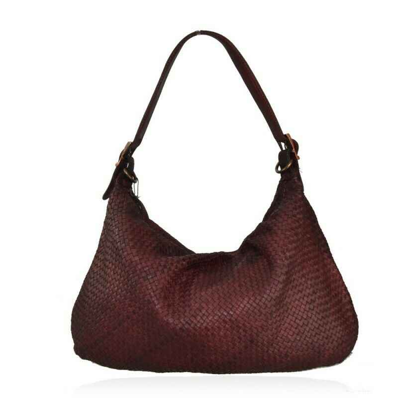 BZNA Bag Amelia Weinrot Italy Designer Damen Handtasche Schultertasche Tasche