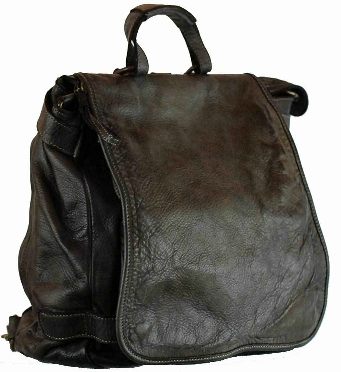 BZNA Bag Anna braun Backpacker Designer Rucksack Ledertasche Damenhandtasche