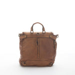 Load image into Gallery viewer, BZNA Bag Anna Cognac Backpacker Designer Rucksack Ledertasche Damenhandtasche - B Z N A
