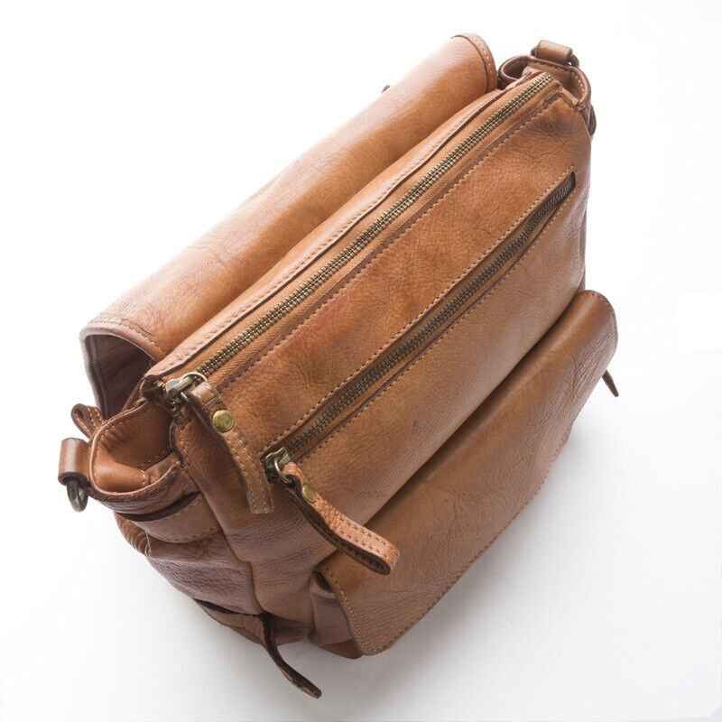 BZNA Bag Anna Petrol Backpacker Designer Rucksack Ledertasche Damenhandtasche