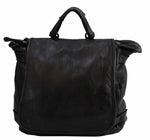 Load image into Gallery viewer, BZNA Bag Anna Schwarz Backpacker Designer Rucksack Ledertasche Damenhandtasche - B Z N A
