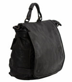 Load image into Gallery viewer, BZNA Bag Anna Schwarz Backpacker Designer Rucksack Ledertasche Damenhandtasche - B Z N A
