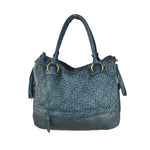 Load image into Gallery viewer, BZNA Bag Arya Blau Italy Designer Damen Handtasche Schultertasche Tasche Leder - B Z N A
