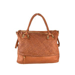 Load image into Gallery viewer, BZNA Bag Arya Cognac Italy Designer Damen Handtasche Schultertasche Tasche Leder - B Z N A
