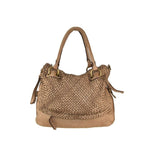 Load image into Gallery viewer, BZNA Bag Arya Taupe Italy Designer Damen Handtasche Schultertasche Tasche Leder - B Z N A
