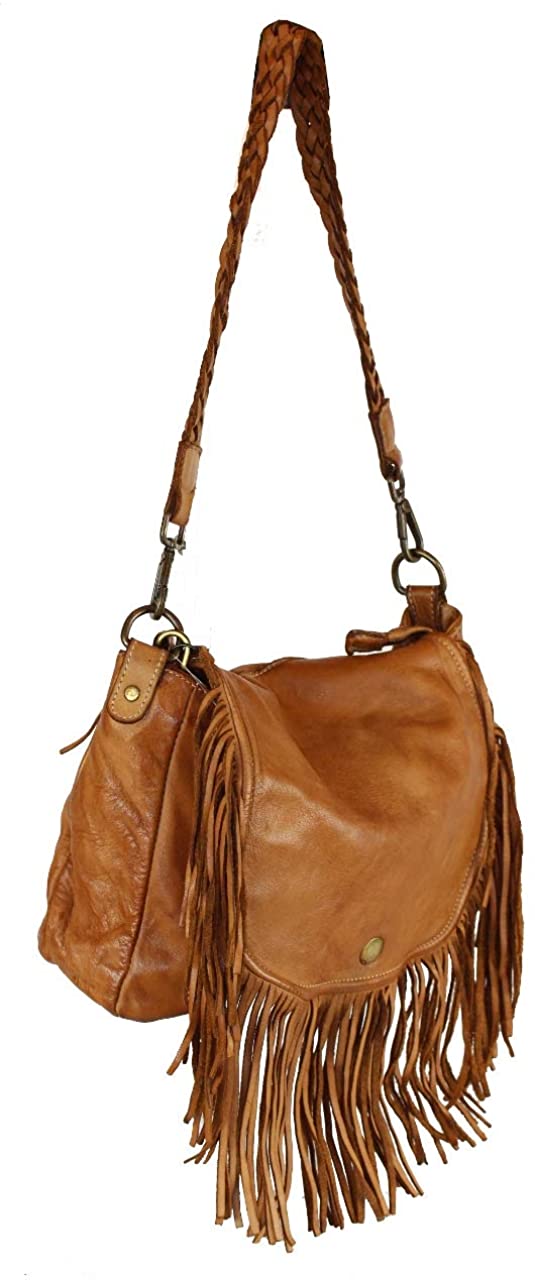 BZNA Bag Bari cognac Italy Designer Damen Handtasche Ledertasche Schultertasche Tasche Leder Shopper Neu - B Z N A