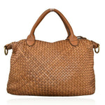 Load image into Gallery viewer, BZNA Bag Bianca Cognac Italy Designer Damen Handtasche Schultertasche Tasche - B Z N A
