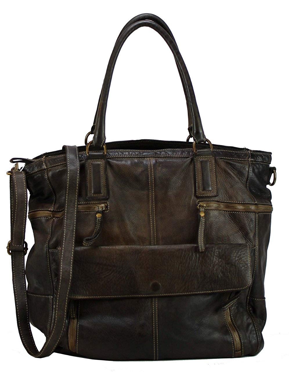 BZNA Bag Boney moro Italy Designer Damen Handtasche Schultertasche Tasche Leder Shopper Neu - B Z N A