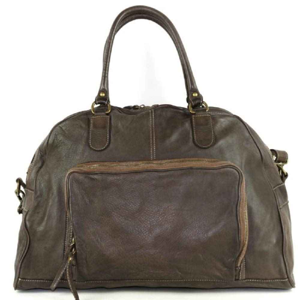 BZNA Bag Camilla Braun Italy Designer Weekender Damen Handtasche Schultertasche Tasche Leder Shopper Neu