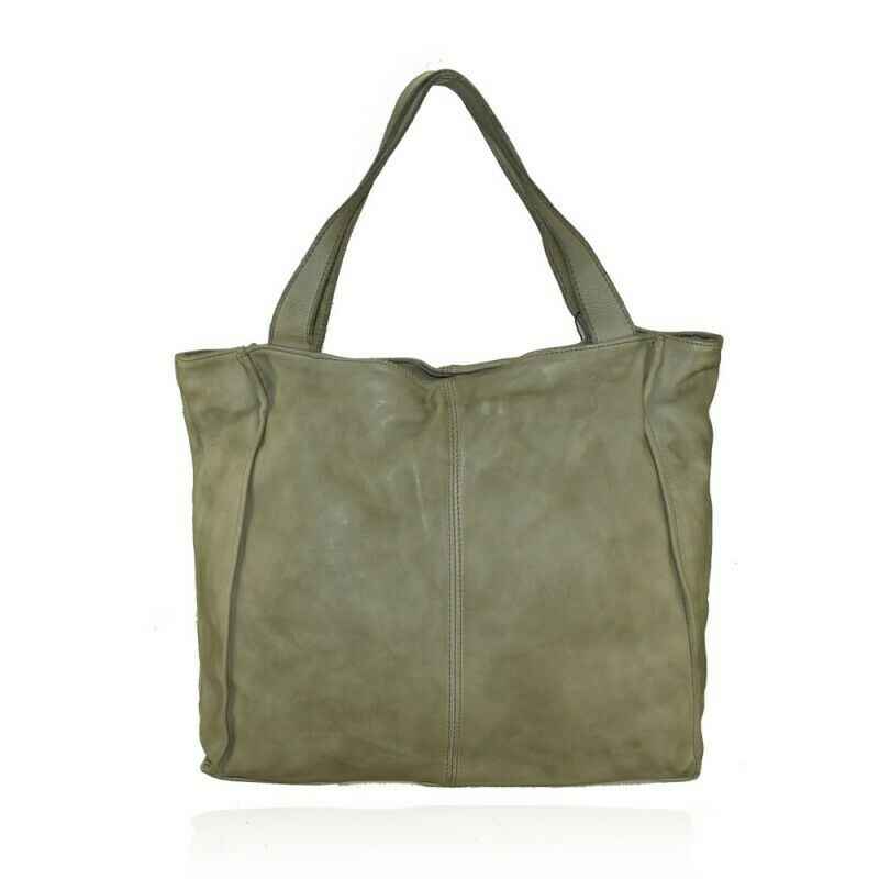 BZNA Bag Cassy Grün Italy Designer Beutel Umhängetasche Damen Handtasche Leder
