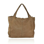 Load image into Gallery viewer, BZNA Bag Cassy Taupe Italy Designer Beutel Umhängetasche Damen Handtasche Leder - B Z N A
