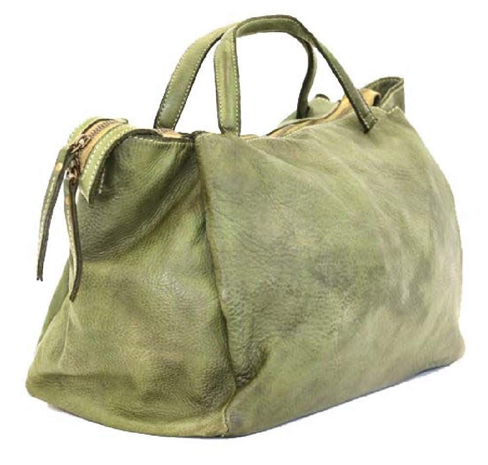 BZNA Bag Diana grau Italy Designer Damen Handtasche Schultertasche Tasche Leder Shopper Neu - B Z N A