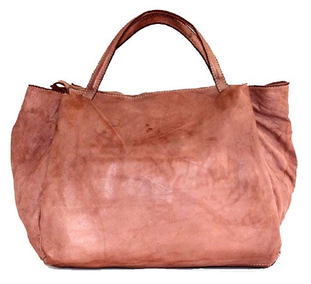 BZNA Bag Diana rosa Italy Designer Damen Handtasche Schultertasche Tasche Leder Shopper Neu - B Z N A