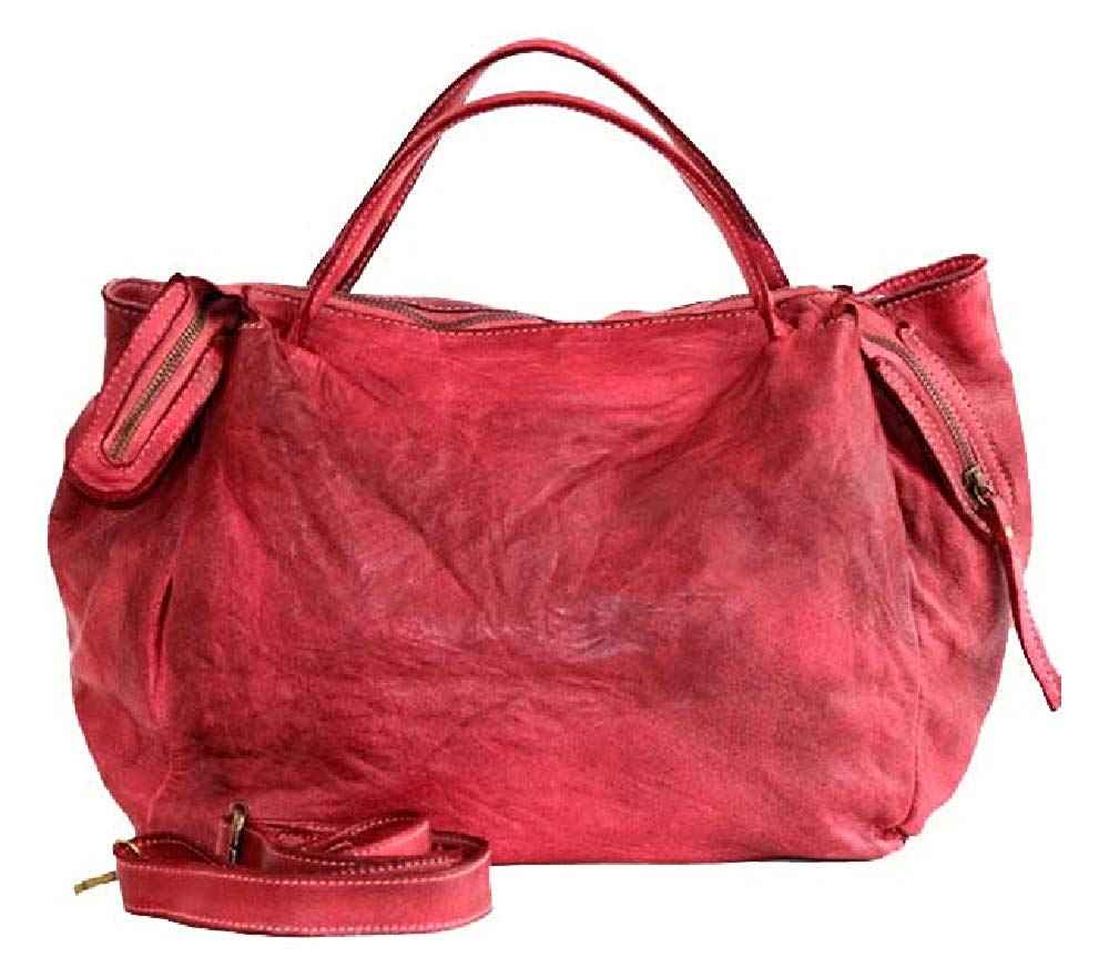 BZNA Bag Diana rot Italy Designer Damen Handtasche Schultertasche Tasche Leder Shopper Neu
