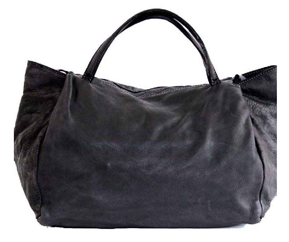 BZNA Bag Diana Schwarz Italy Designer Damen Handtasche Schultertasche Tasche Leder Neu