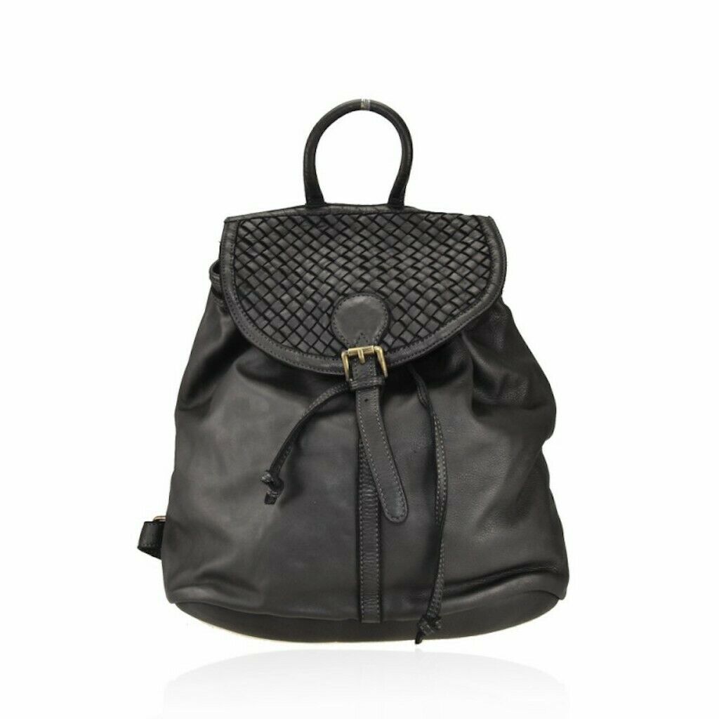 BZNA Bag Elsna Schwarz Backpacker Designer Rucksack Damentasche Schultertasche - B Z N A