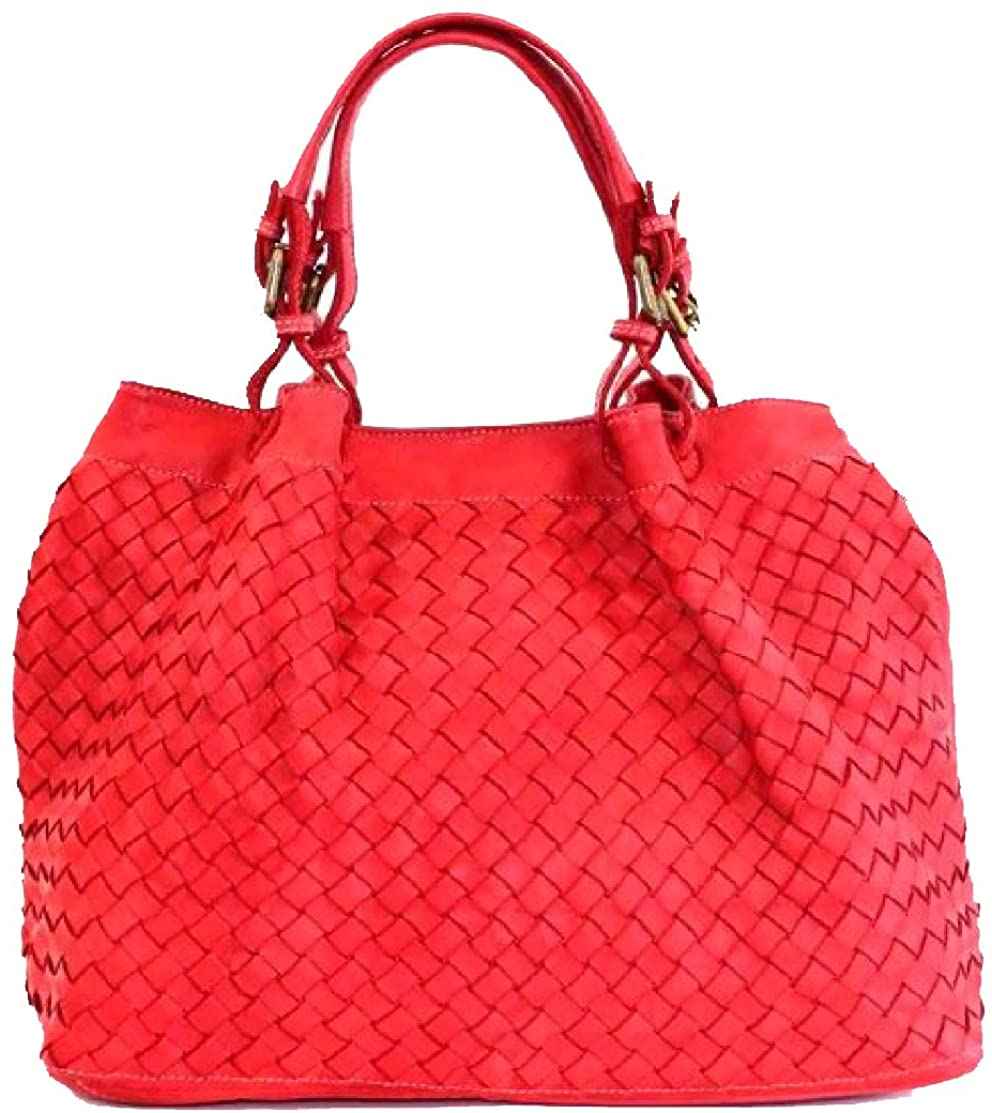 BZNA Bag Fina small Rot Italy Designer Damen Handtasche Schultertasche Tasche Shopper Neu