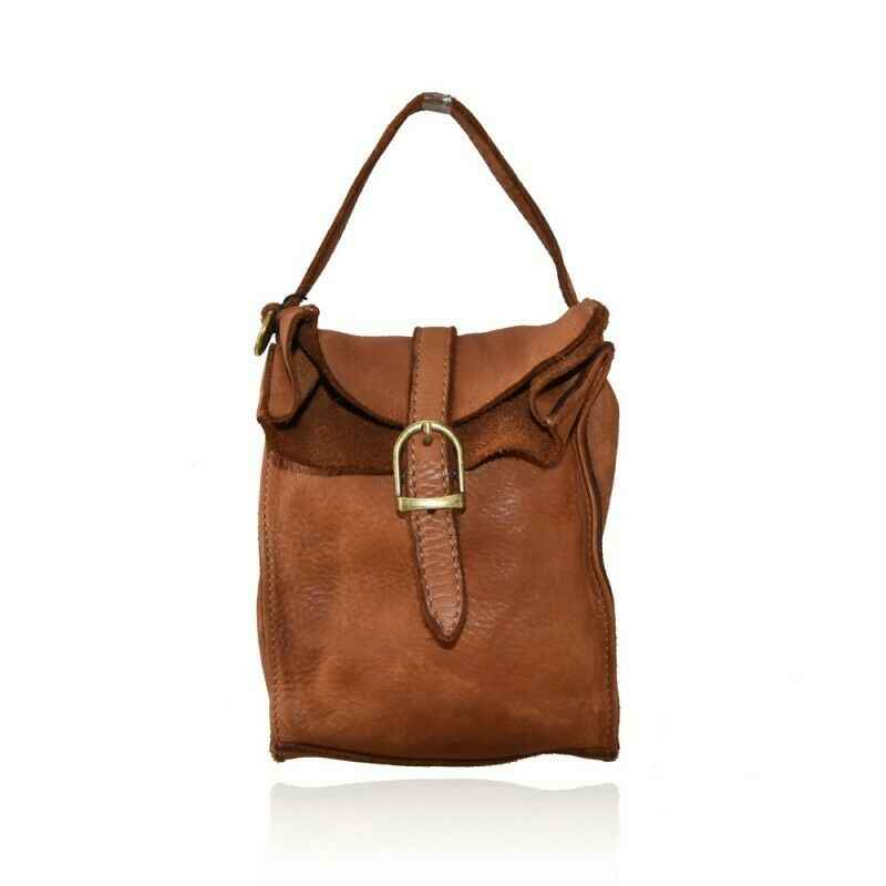 BZNA Bag Finja Cognac Designer mobile Handytasche Ledertasche Umhängetasche