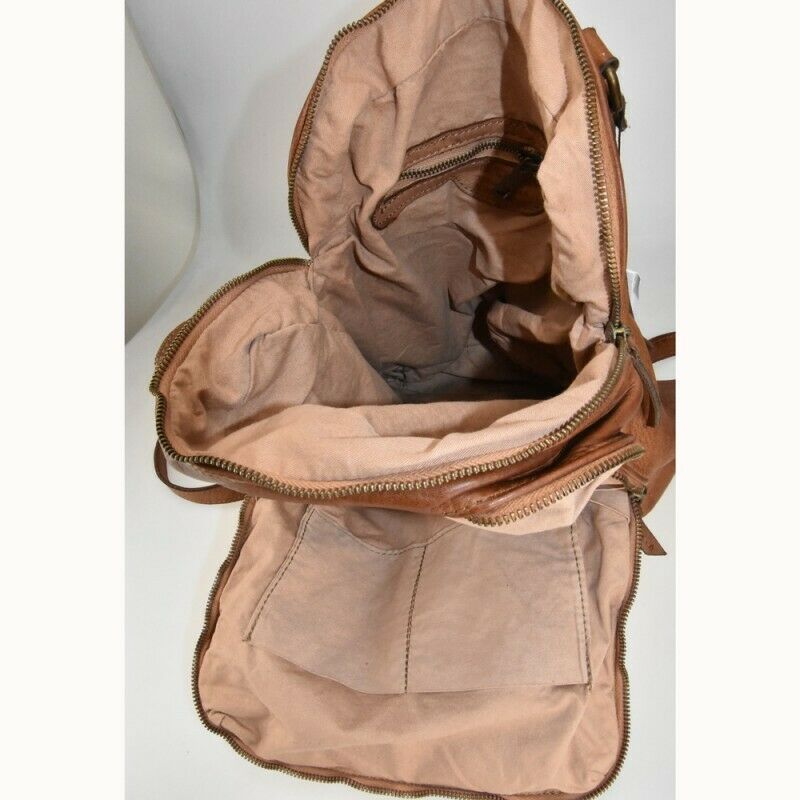 BZNA Bag Flipp cognac Backpacker Rucksack Damenhandtasche Schultertasche - B Z N A