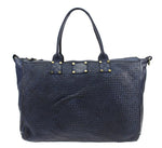 Load image into Gallery viewer, BZNA Bag Funny Blau Shopper Tasche Schultertasche Handtasche Designer Leder - B Z N A
