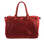 Load image into Gallery viewer, BZNA Bag Funny Rot Shopper Tasche Schultertasche Handtasche Designer Leder - B Z N A
